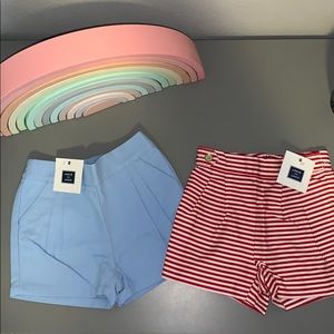 NWT 2 pairs of Janie and jack shorts size 12-18